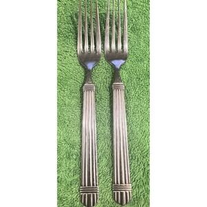 Wallace & Barnes CHARDONNAY Gold Stainless 18/8 Oval Place 2 Dinner Forks